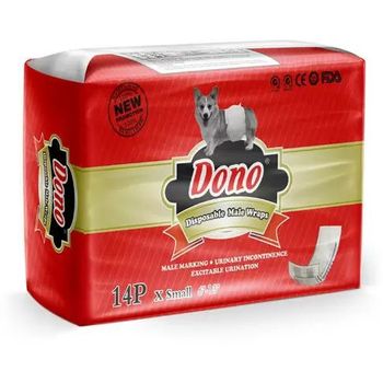 Dono Male Pet Diaper Disposable Belt for Males White Size Xs 505g