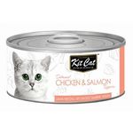 Kit Cat Toppers Chicken & Salmon Wet Food For Cats 80g