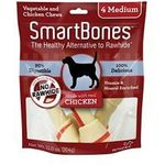 Smartbones Chicken Vegetable Dog Chews Medium 5 Long Dogs 2040lbs 4 Pack Pack Of 10