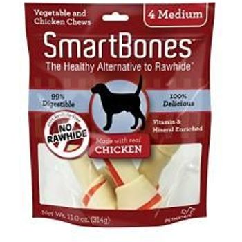 Smartbones Chicken Vegetable Dog Chews Medium 5 Long Dogs 2040lbs 4 Pack Pack Of 10