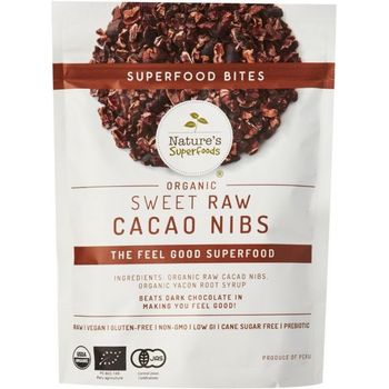 Nature's Superfoods Organic Sweet Cacao Nibs (with Yacon Syrup) 150g