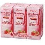 Binggrae Strawberry Flavored Milk 6 x 200ml