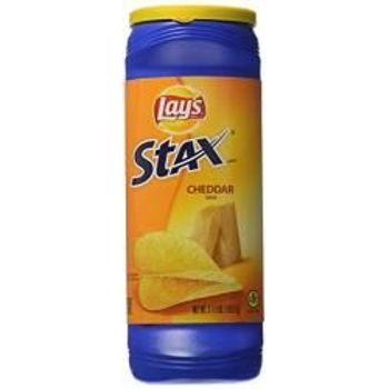 Lays Stax Cheddar Flavored Potato Crisps 155g