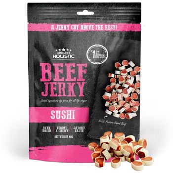 Absolute Holistic Beef Jerky Sushi Dog Treats 100g