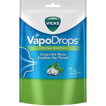 Vicks VapoDrops Original Menthol Lozenges 24s
