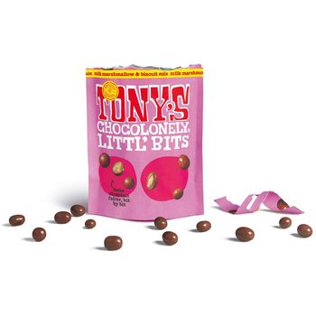 Tony's Chocolonely Littl’ Bits milk marshmallow and biscuit mix 100g