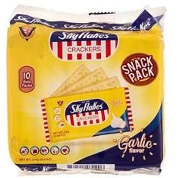 M.Y. San Sky Flakes Crackers Garlic Flavor 250g