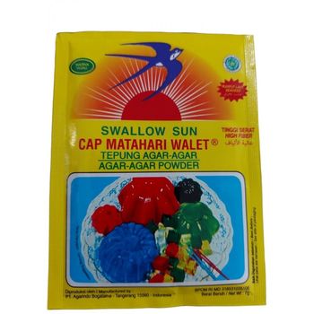 Cap Matahari Swallow Agar Agar Powder Brown 7g