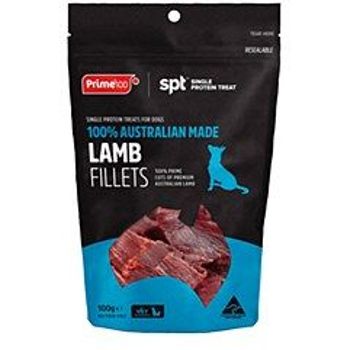 Prime Lamb Fillets Dog Treats 100g