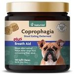NaturVet Coprophagia Stool Eating Deterrent for Deters Dogs (130 Soft Chews)