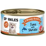 Sparkles Cat Gravy-licious Tuna with Shirasu 80g