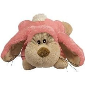 Kong Cozie Floppy Rabbit Indoor Cuddle Squeaky Plush Dog Toy For Medium Dogs