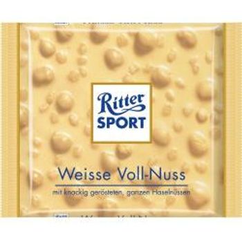 Ritter Sport Weisse Vollnuss White Nut 3 Bars Each 100g