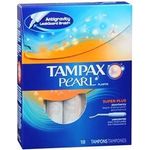Tampax Pearl Tampons Super Plus Unscented 18 Pack