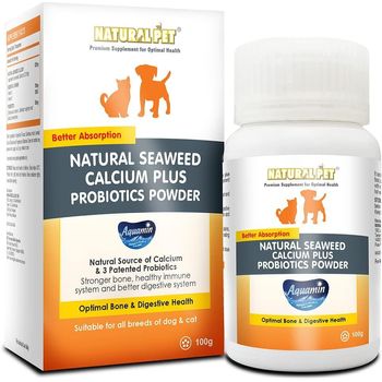 Natural Pet Natural Seaweed Calcium Plus Probiotics Powder 100g
