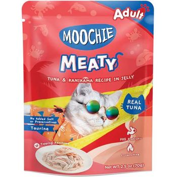 Moochie Cat Meaty Tuna & Kanikama Recipe in Jelly 70g