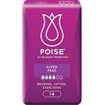 Poise Pads For Bladder Leakage - Super (27.6cm) 14s