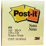3M Post-it Notes 654 3" X 3" Canary Yellow