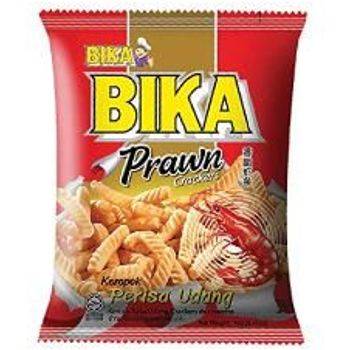 Bika Crackers Snacks X 6 Packs Prawn Flavoured