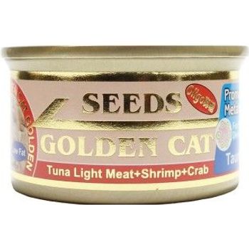 Seeds Golden Cat Canned Food Tuna Light Meat Shrimp And Crab 80g