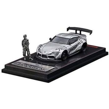 Ignition Model Pandem Supra A90 Silver with Mr.Miura Metal Figure Diecast Car