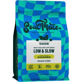 SoulMate Low & Slow North Island Chicken Air Dried Dog Food 500g