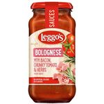 Leggo's Bacon Flavour Bolognese Chunky Tomato & Herbs Pasta Sauce 500g
