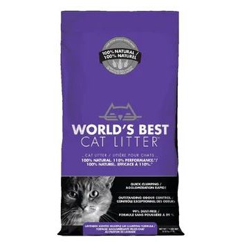 World's Best Cat Litter Lavender Scented Multiple Cat Clumping Formula 3.18kg