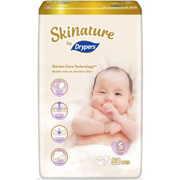 Drypers Skinature S Jumbo 58pcs