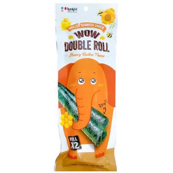 Kokiri Wow Double Roll Seaweed Honey Butter Flavor 5g