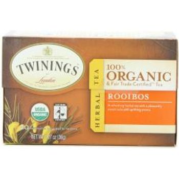 Twinings Of London Organic And Fair Trade Certified Rooibos Herbal 20 Tea Bags