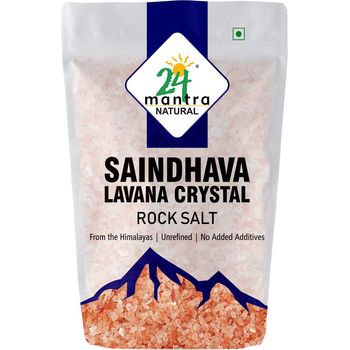 24 Mantra Organic Saindhava Lavana Crystal Rock Salt 1kg