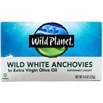 Wild Planet Wild White Anchovies In Extra Virgin Olive Oil 125g
