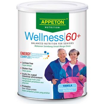 Appeton Nutrition Wellness 60 Plus Vanilla Flavour 900g