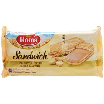 Roma Biscuit Sandwich Peanut Butter 216g