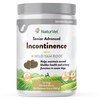 NaturVet Senior Advanced Incontinence for Dogs (120 Soft Chews)