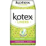 Kotex Breathable Fresh Liners Unscented Longer Wider