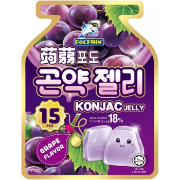 Captain Dolphin Konjac Jellygrapes 200g