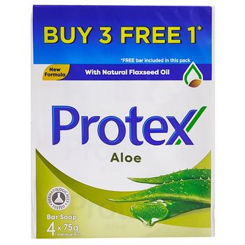 Protex Aloe Antibacterial Bar Soap 4pcs 75g