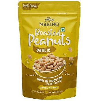 Makino Roasted Peanuts Garlic High In Protein Source Of Fiber 150g
