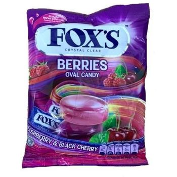 Fox's Crystal Clear Berries Oval Candy 125g