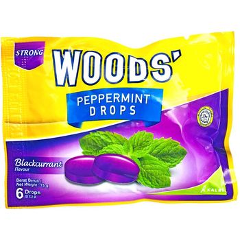 Woods' Peppermint Lozenger Blackcurrant 15g