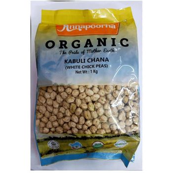 Annapoorna Organic Chick Peas 1kg