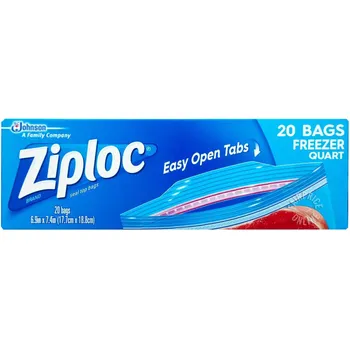 Ziploc Freezer Quart Eot 20s