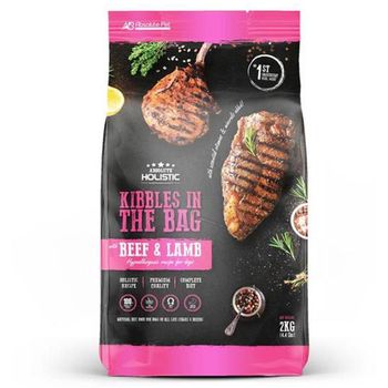 Absolute Holistic Dog Kibbles In The Bag Beef And Lamb 2kg