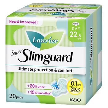 Laurier Super Slimguard Day 20 Sachets 22.5cm