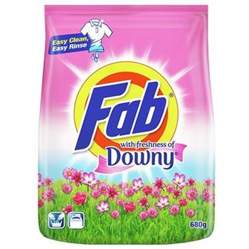 Fab Downy Powder Detergent 680g