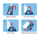 Simbalion Watercolor Cake Set With Paintbrush 12/16 Colors