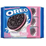 Oreo Strawberry Creme Sandwich Cookies 9pcs x 27.6g‏