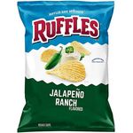 Ruffles Frito Lay Ruffles Potato Chips 184g Jalapeno Ranch
